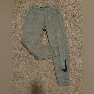 Nike Black and Gray Dri-FIT Sweatpants